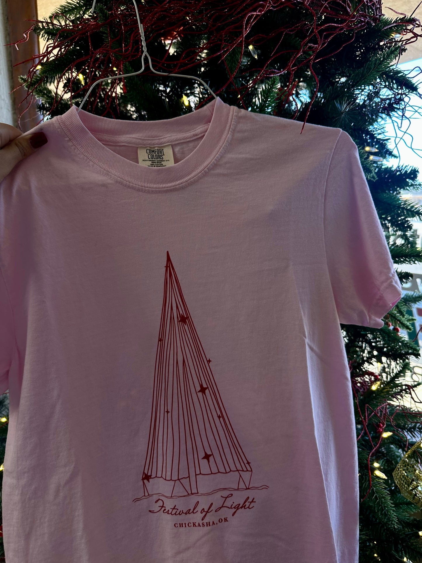 Adult Pink Festival of Light Tee
