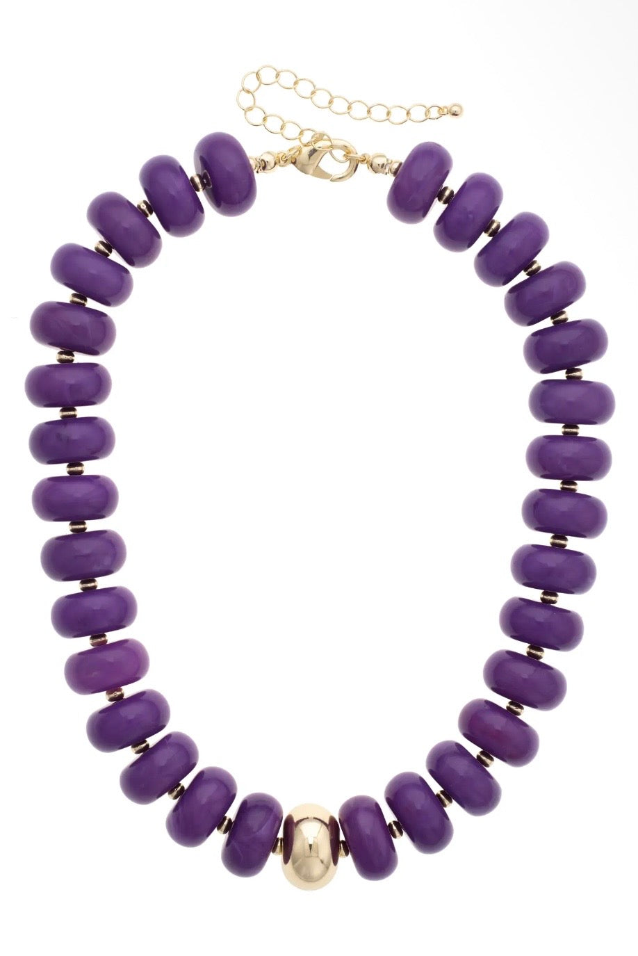 Purple Beaded Necklace