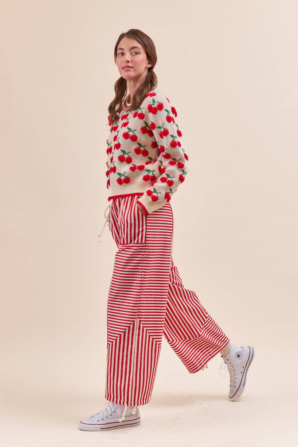 MIXED STRIPES PARACHUTE PANTS MP4366