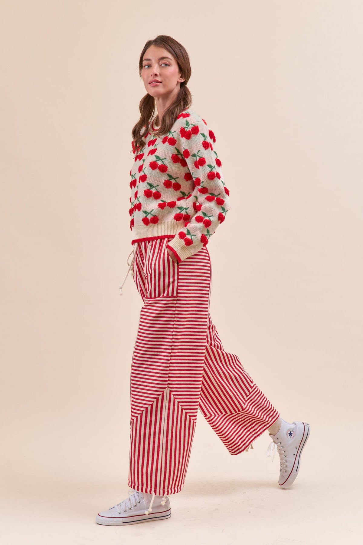 MIXED STRIPES PARACHUTE PANTS MP4366