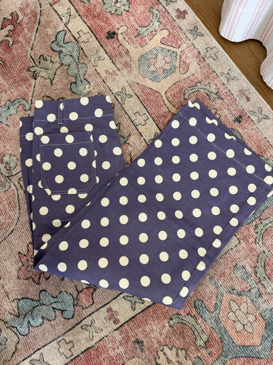 Purple Polka Dot Pants