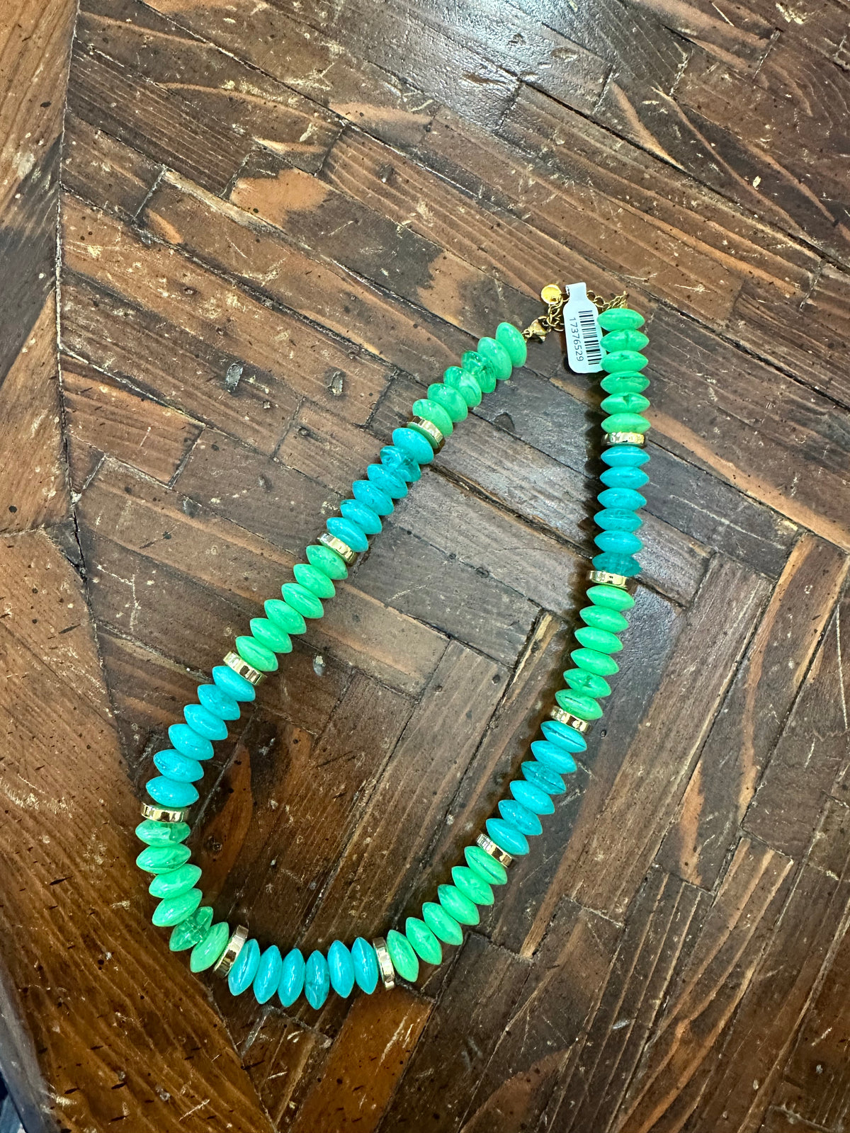 Green Disk Necklace