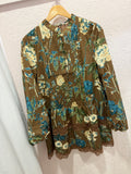 Brown Floral Dress