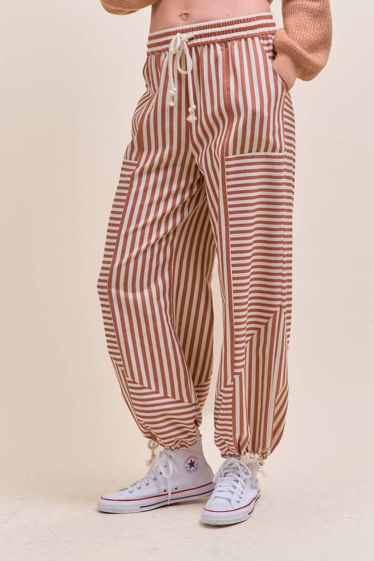 MIXED STRIPES PARACHUTE PANTS MP4366