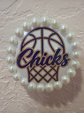 Chicks Basketball Button