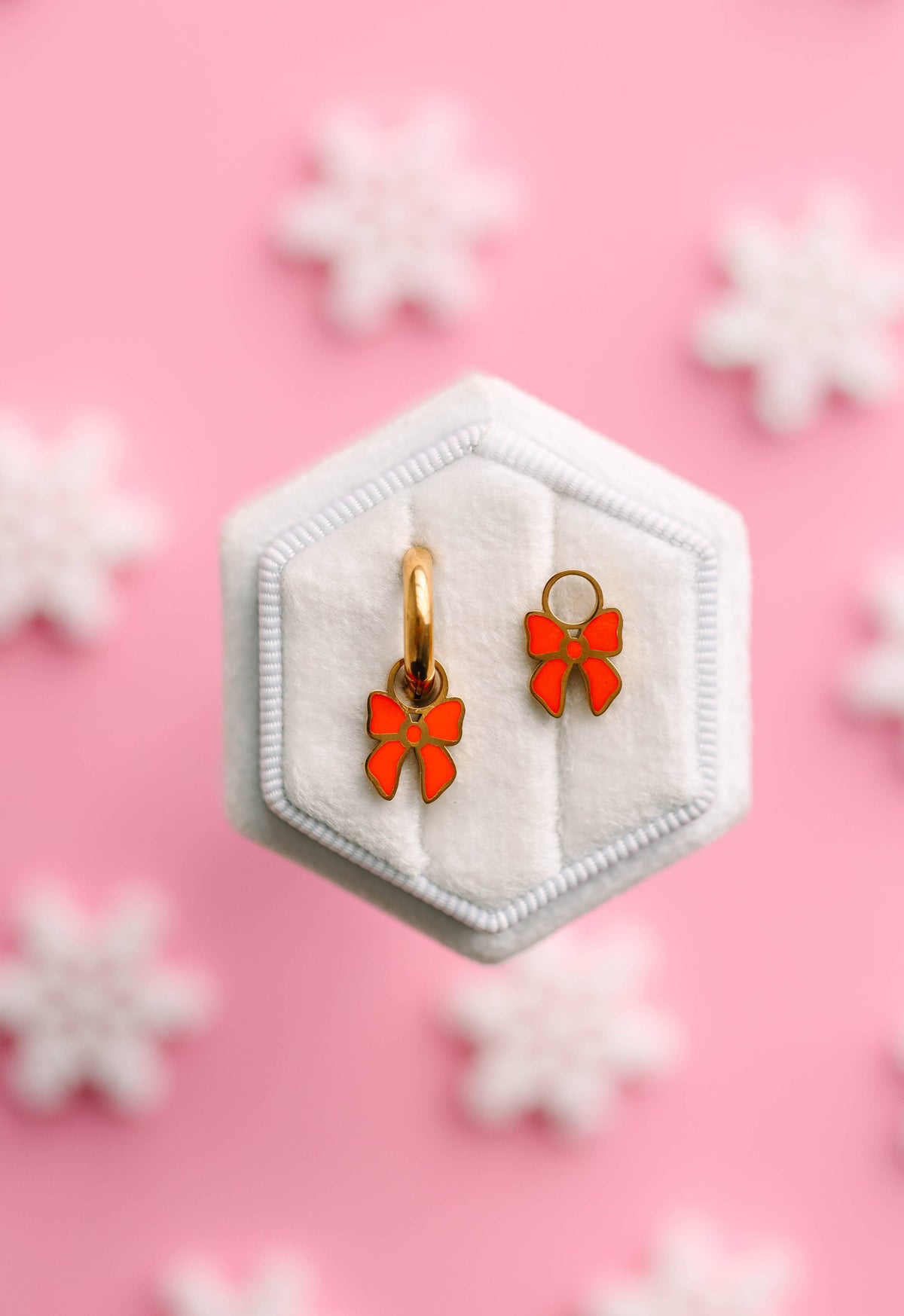 Red Bow Charms