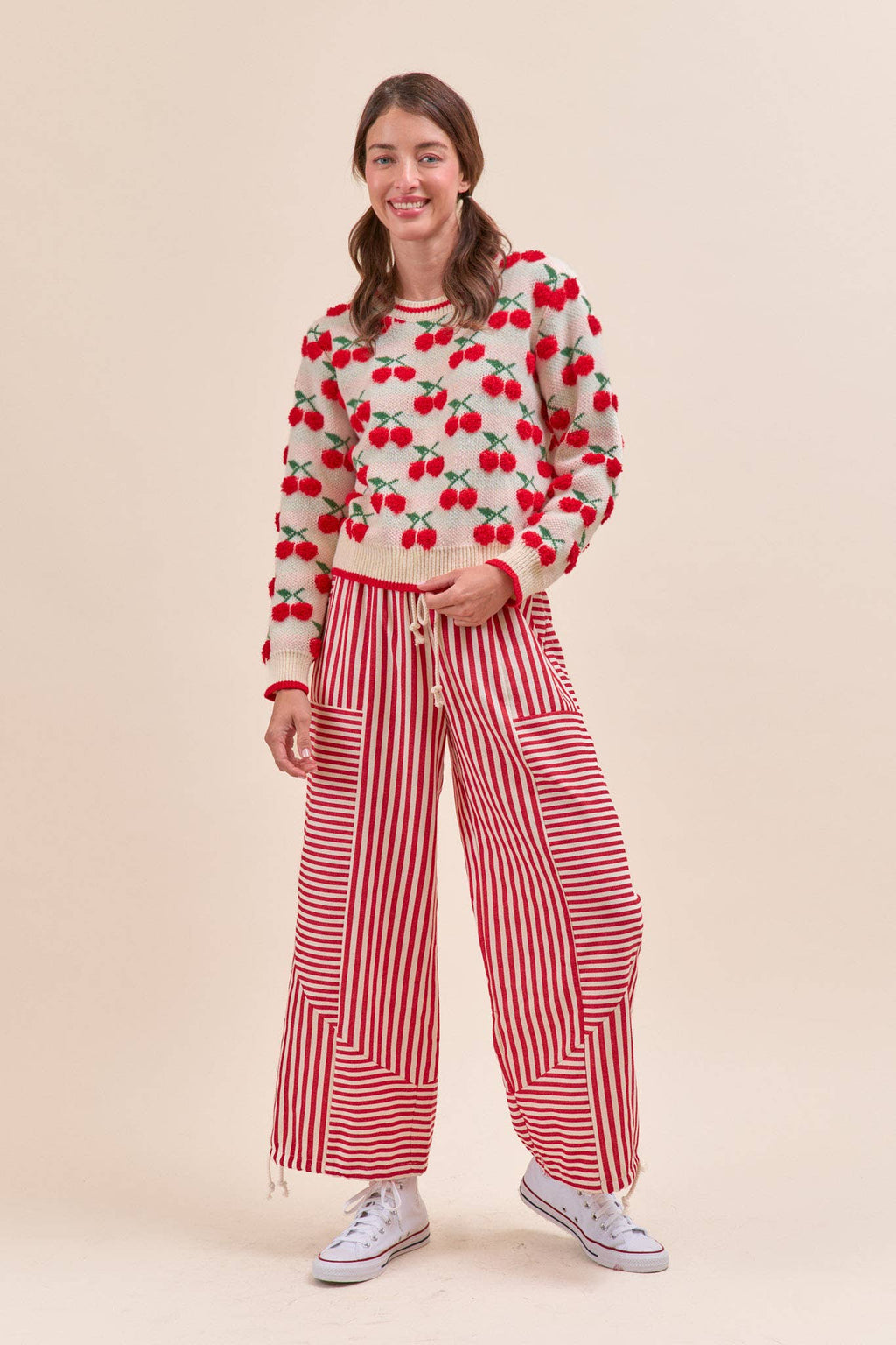 MIXED STRIPES PARACHUTE PANTS MP4366