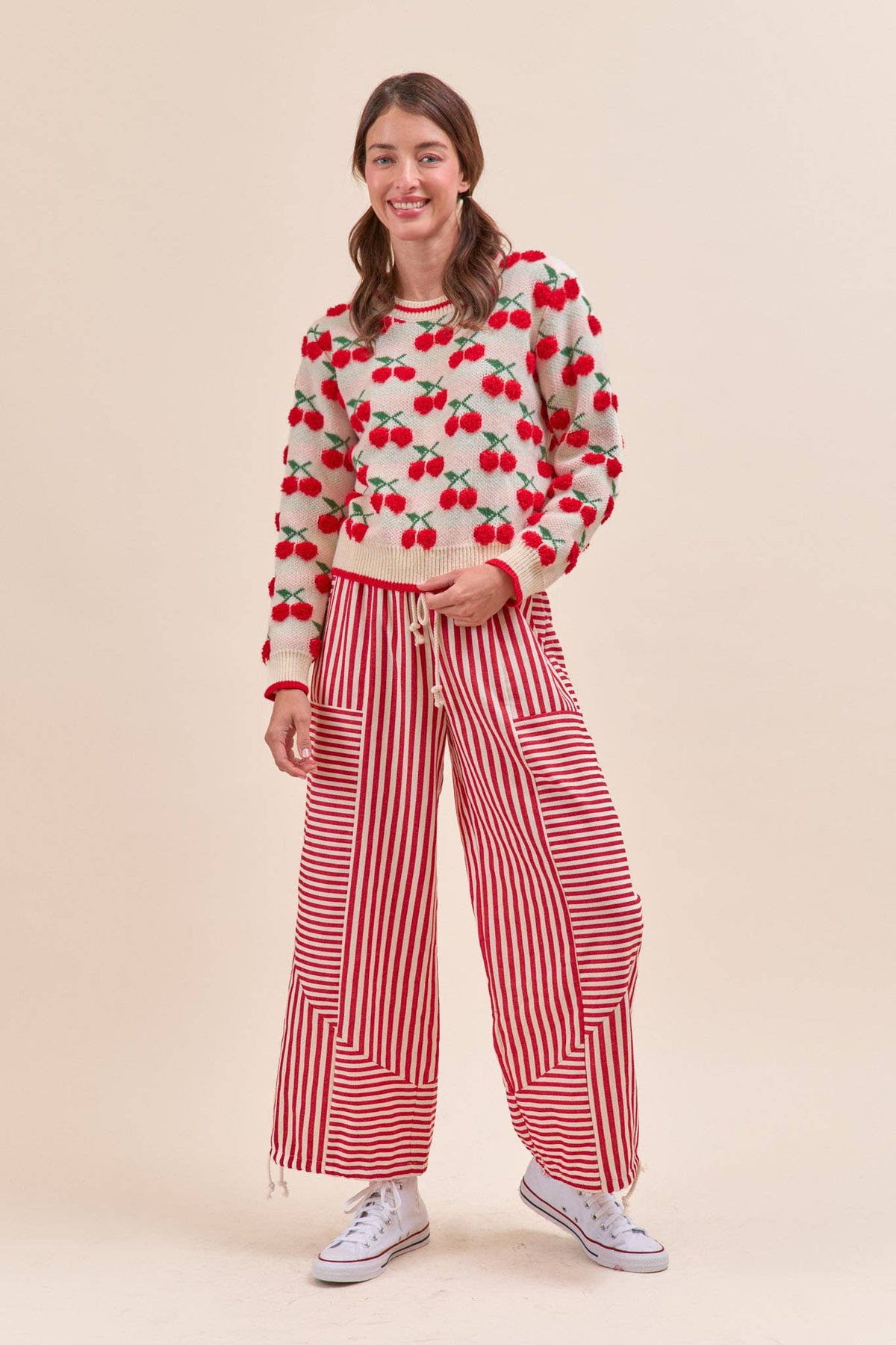 MIXED STRIPES PARACHUTE PANTS MP4366