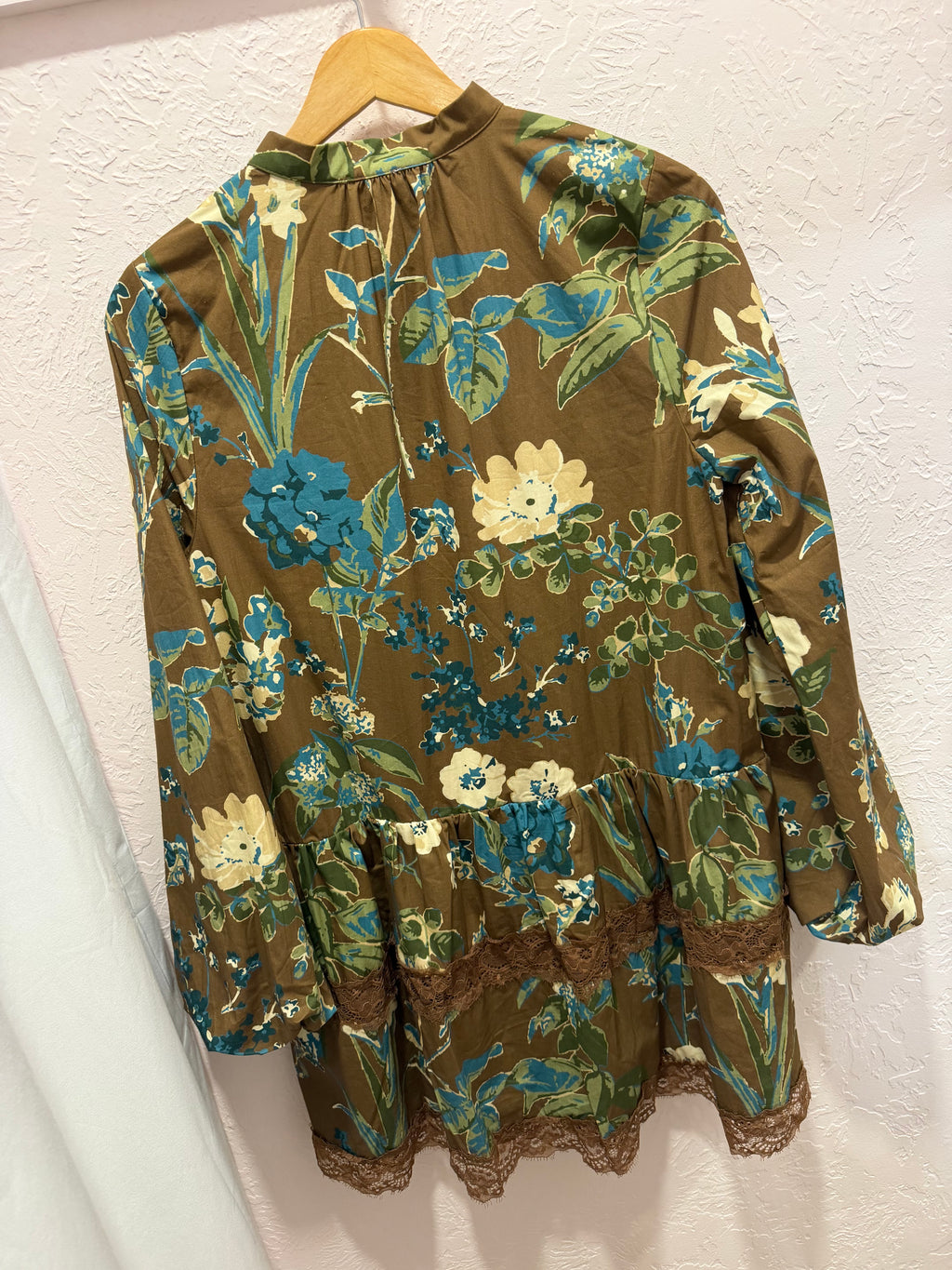 Brown Floral Dress