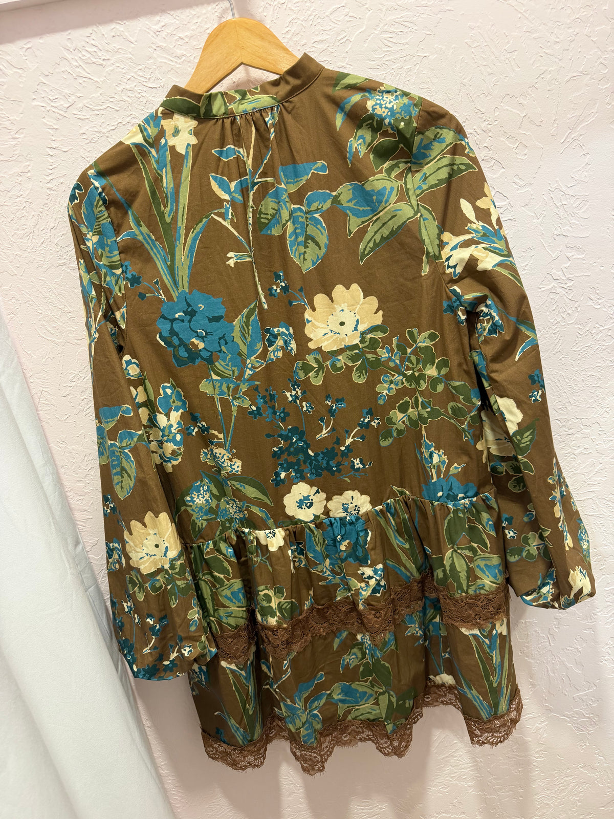 Brown Floral Dress