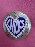 3" Chicks Heart w/Pearl