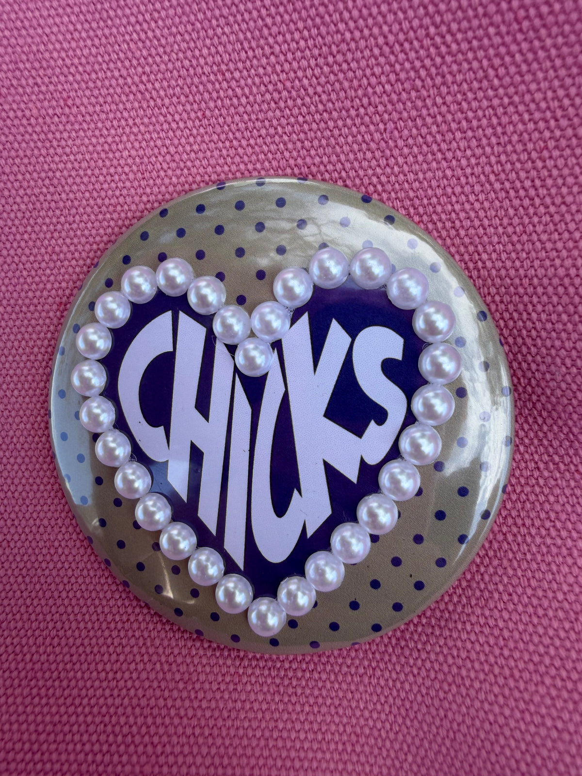 3" Chicks Heart w/Pearl
