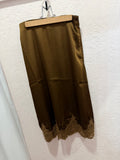 Brown Satin Skirt