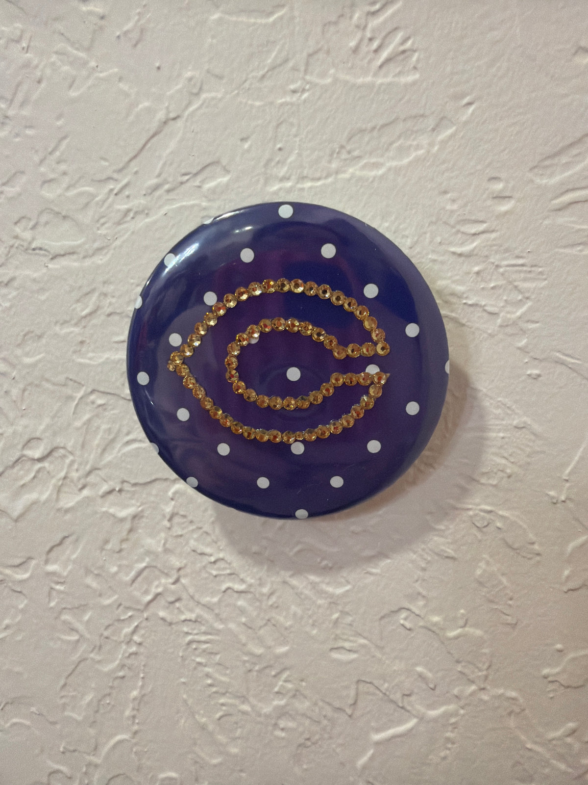 Polka Dot C Button