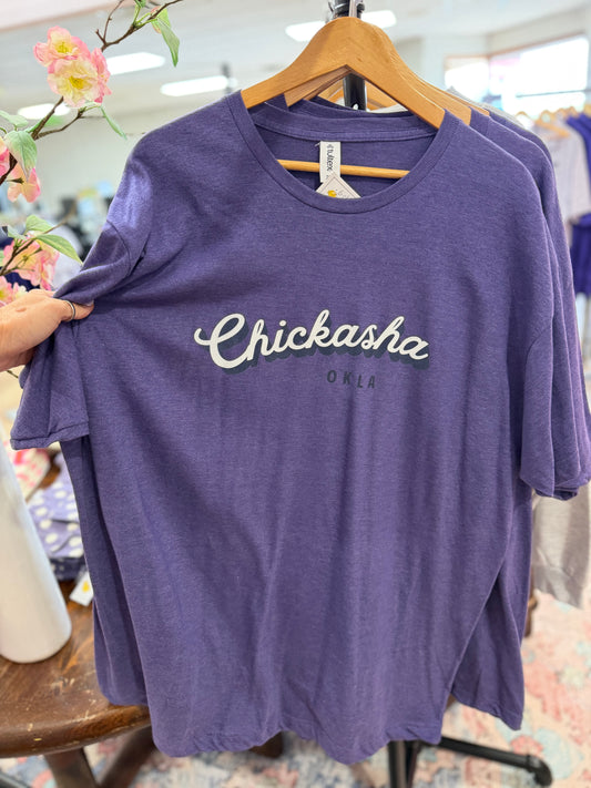 Purple Chickasha Oklahoma Tee