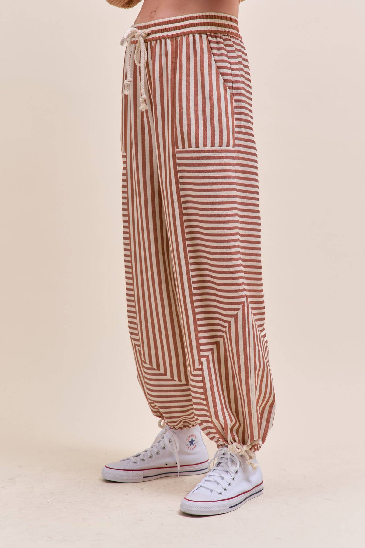 MIXED STRIPES PARACHUTE PANTS MP4366