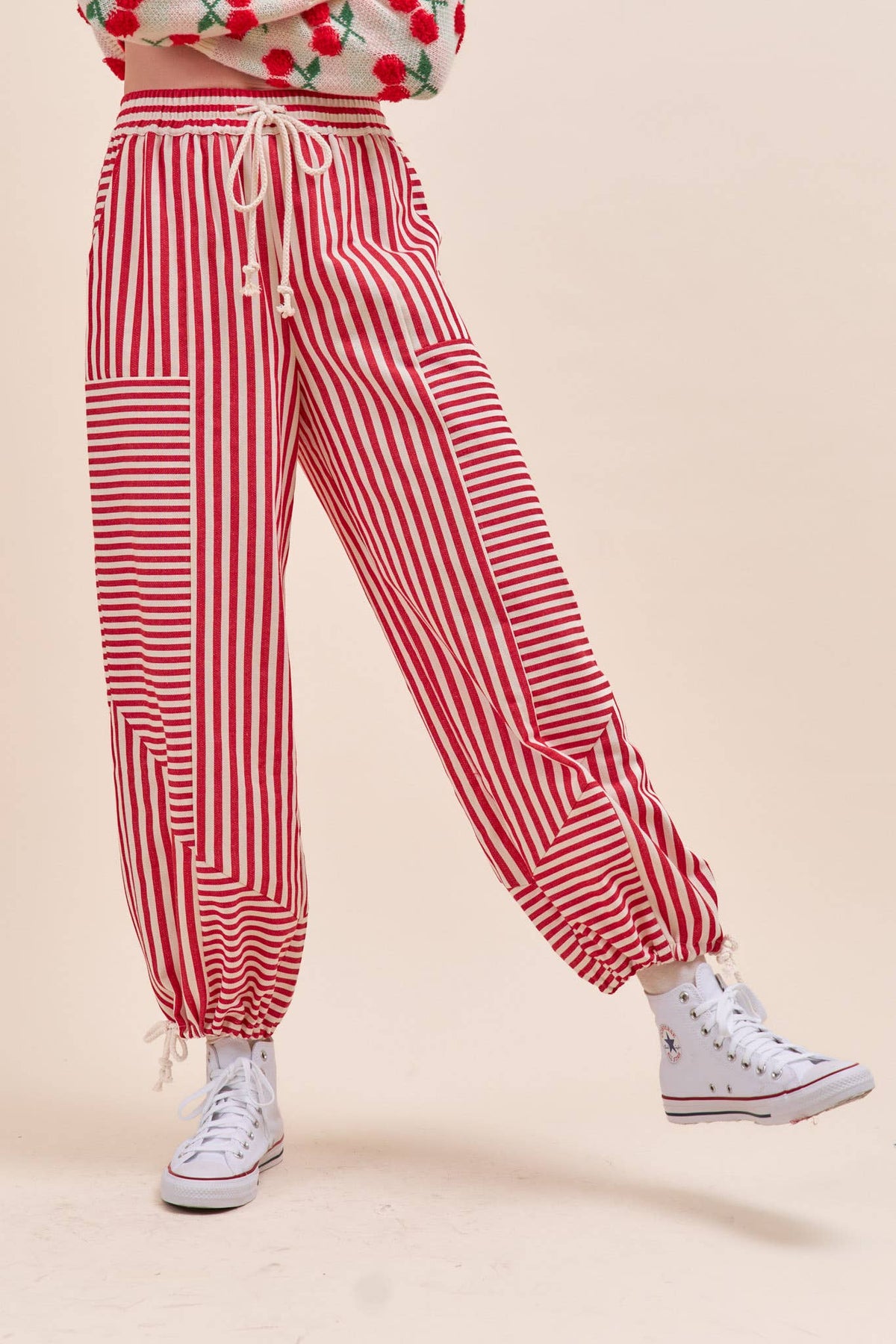 MIXED STRIPES PARACHUTE PANTS MP4366