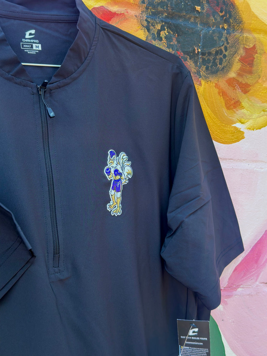 Short sleeve black pullover