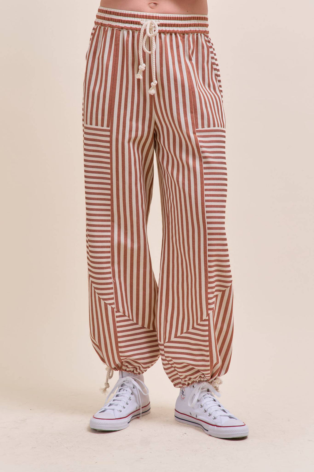 MIXED STRIPES PARACHUTE PANTS MP4366