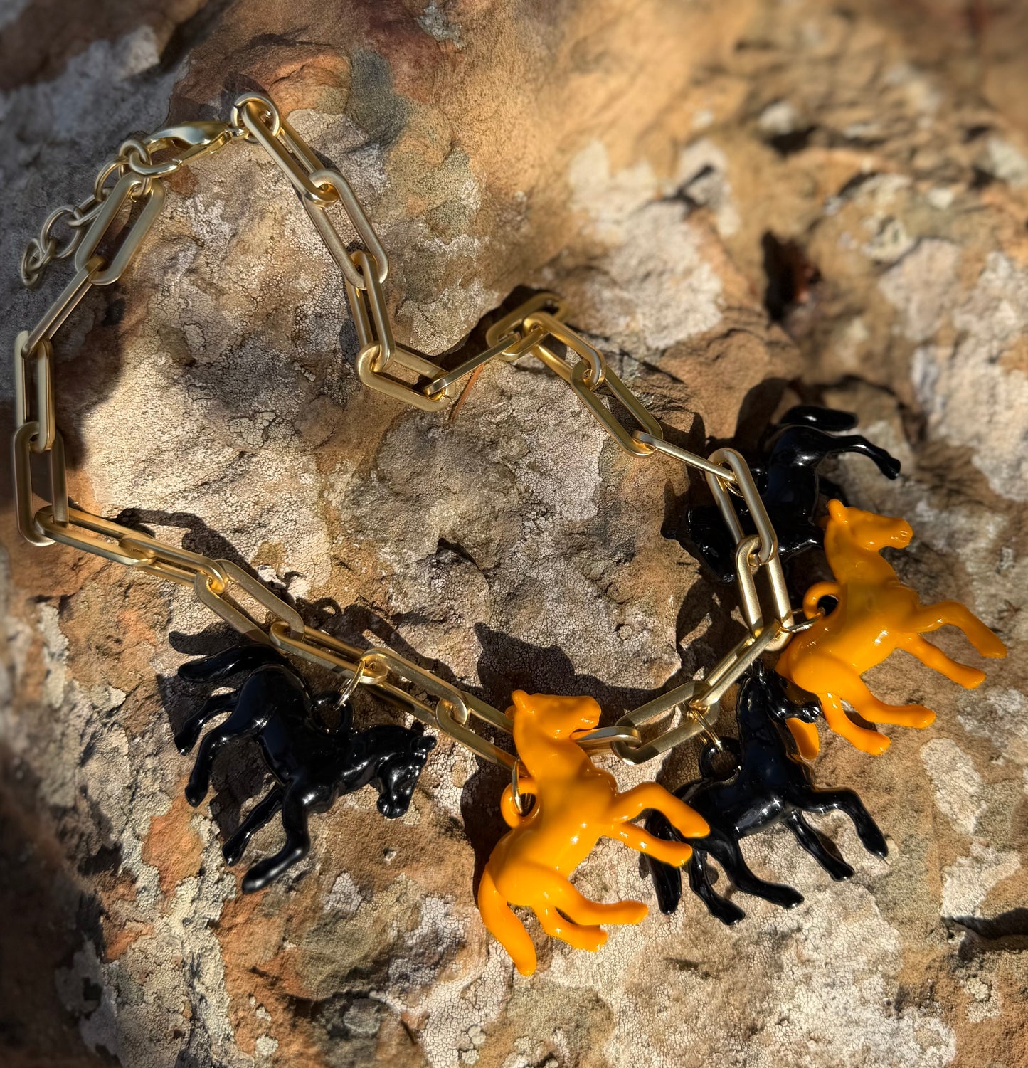 Gold Bullet Charm Necklace