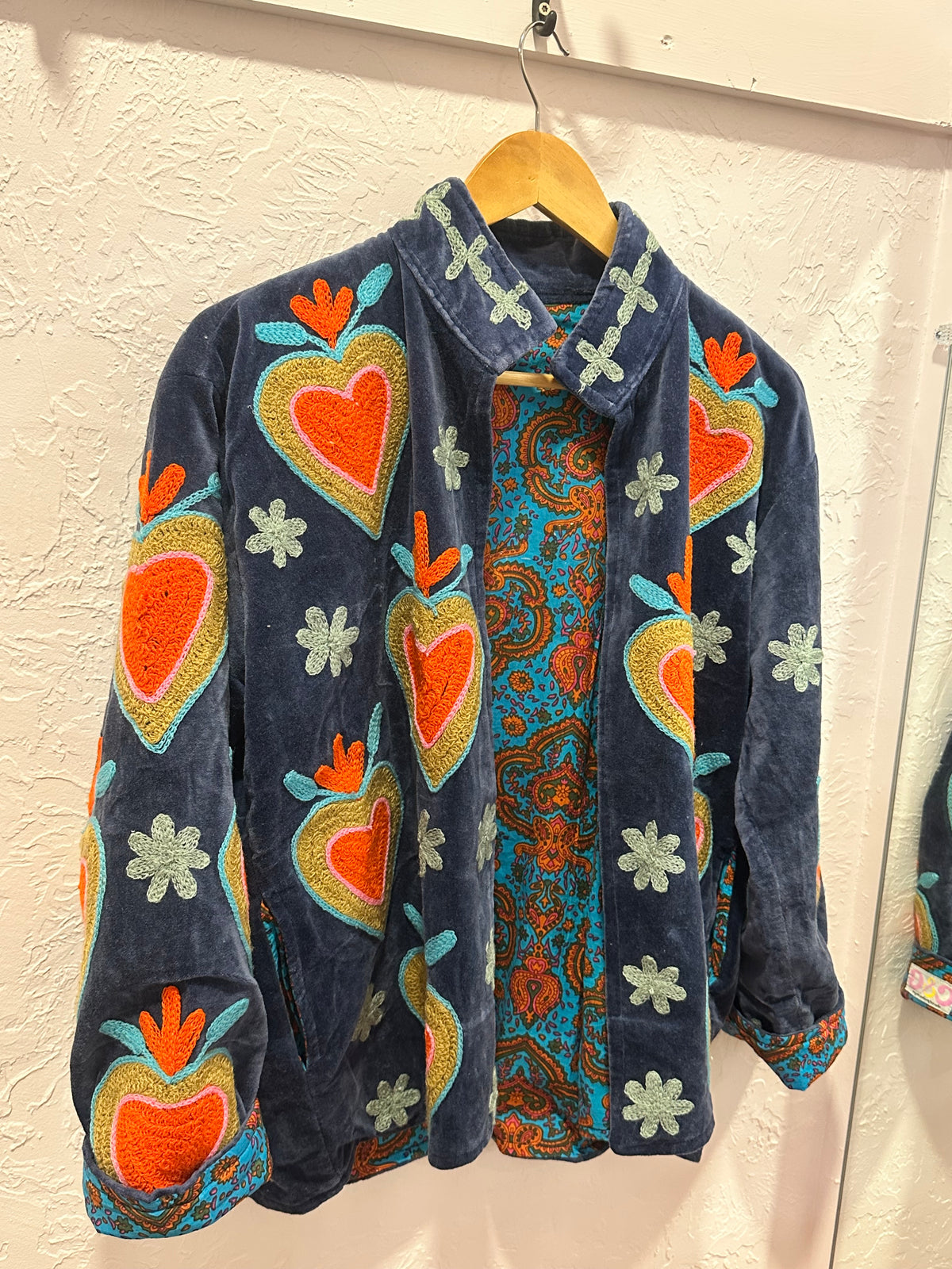 Fire Heart Velvet Jacket