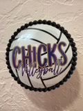 Chicks Volleyball Button
