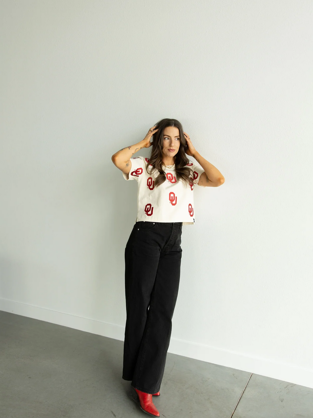 OU crop tee