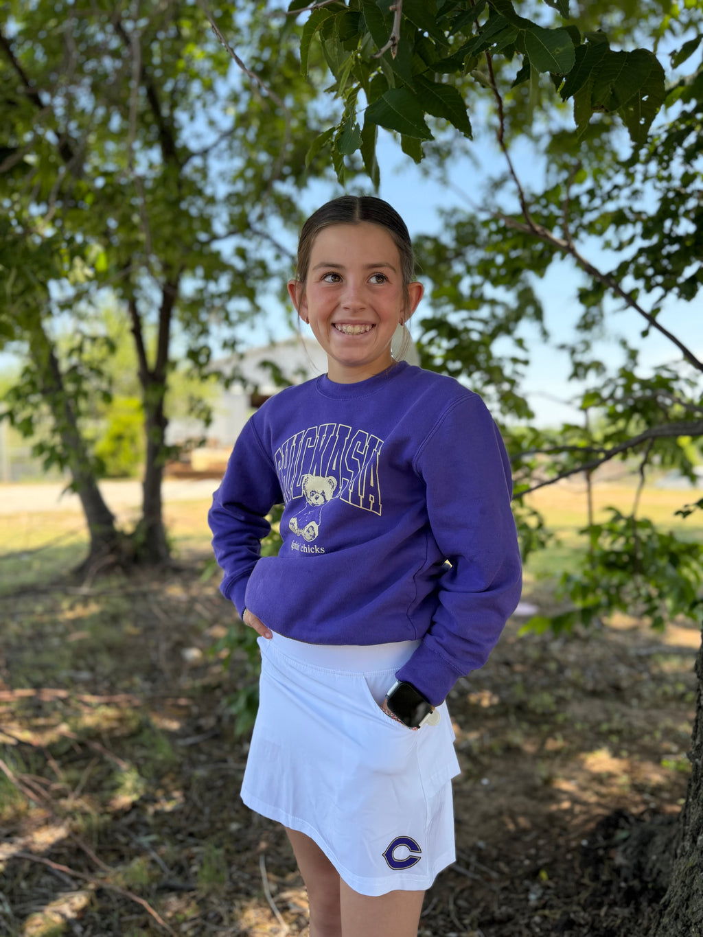 Youth White Skirt