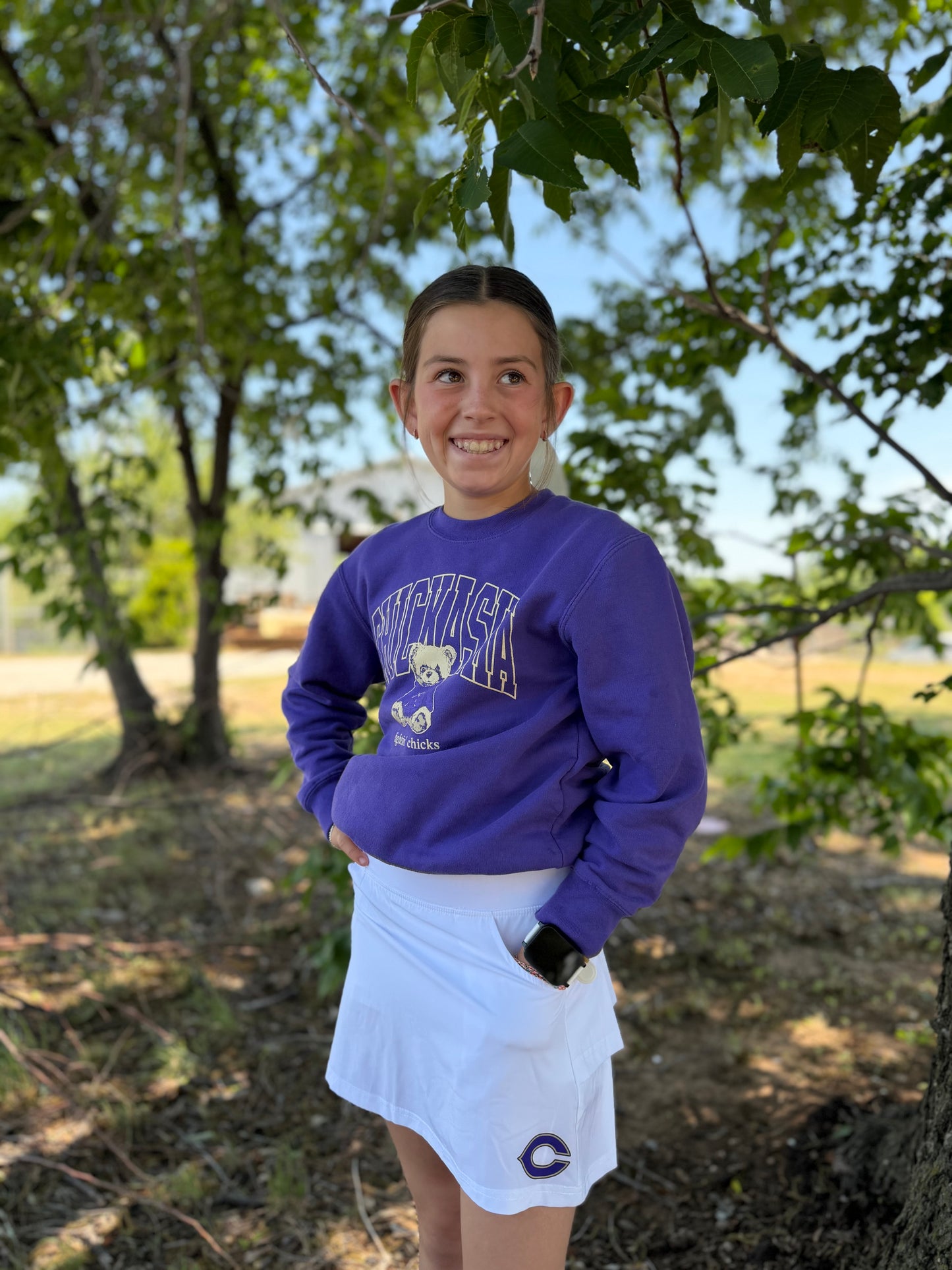 Youth White Skirt