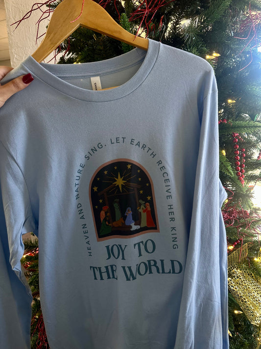 Long Sleeve Joy to the World Tee