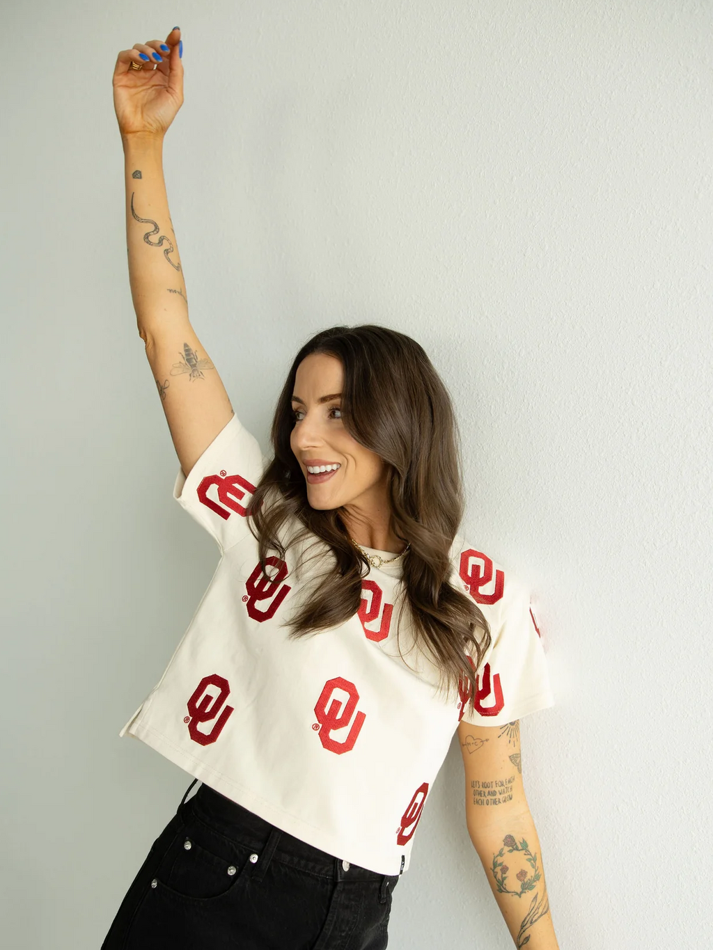 OU crop tee