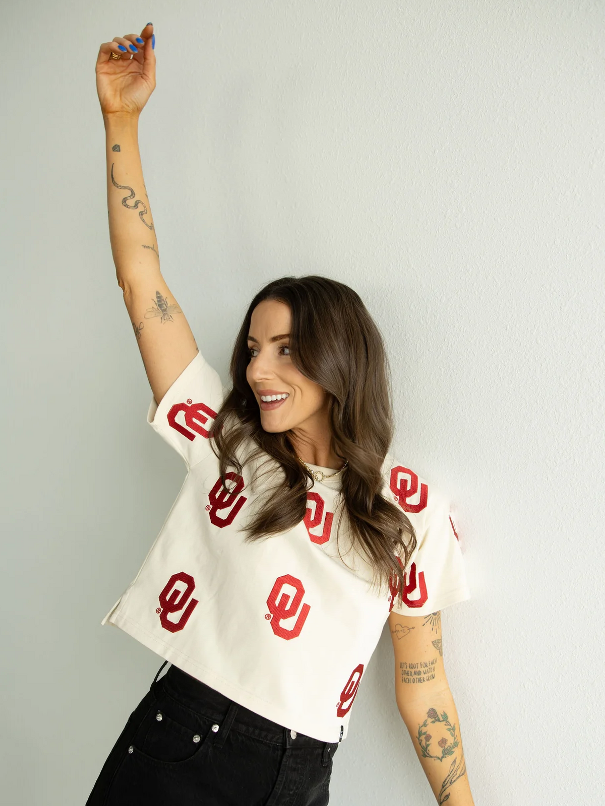 OU crop tee