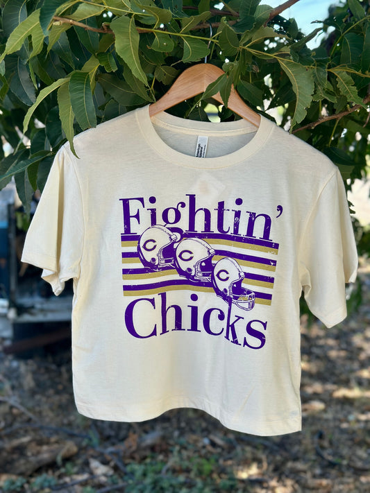 Ivory Helmet Cropped Tee