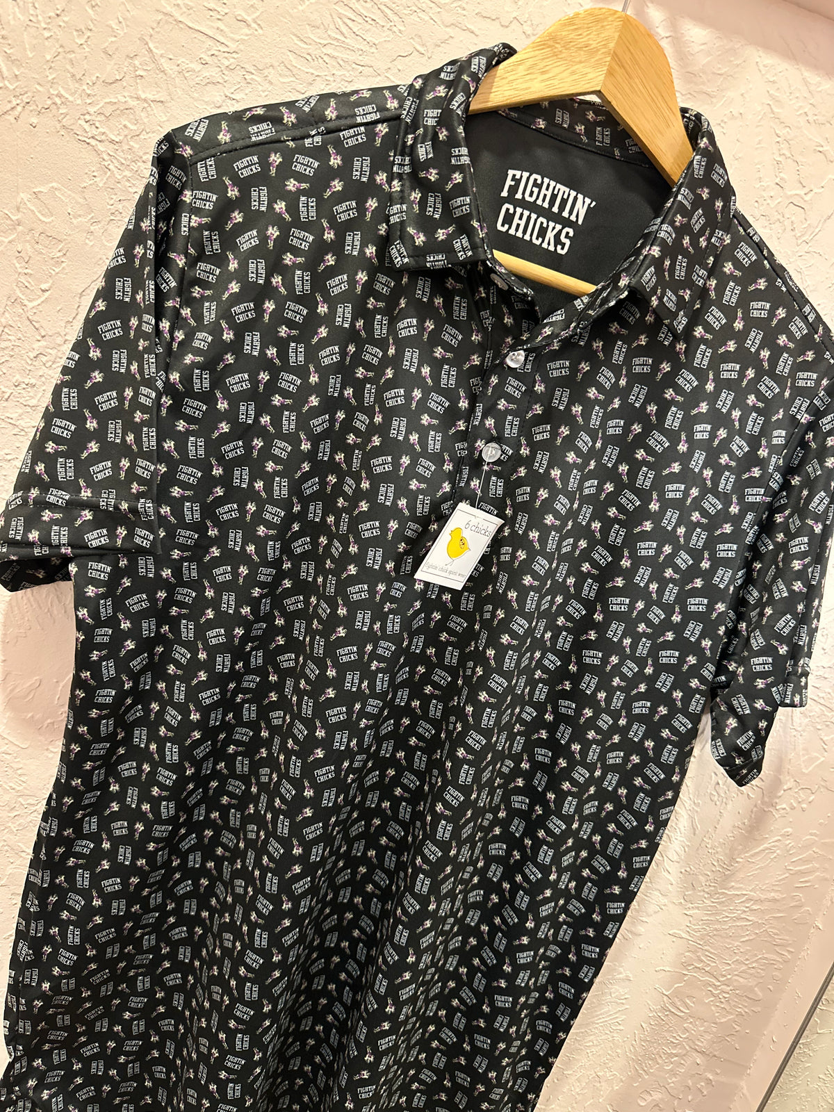 Black Fightin' Chicks Men's Polo