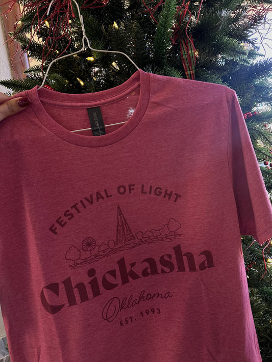 Red Festival of Light Tee