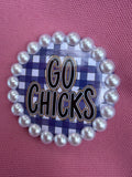 3" Plaid Go Chicks w/Pearls