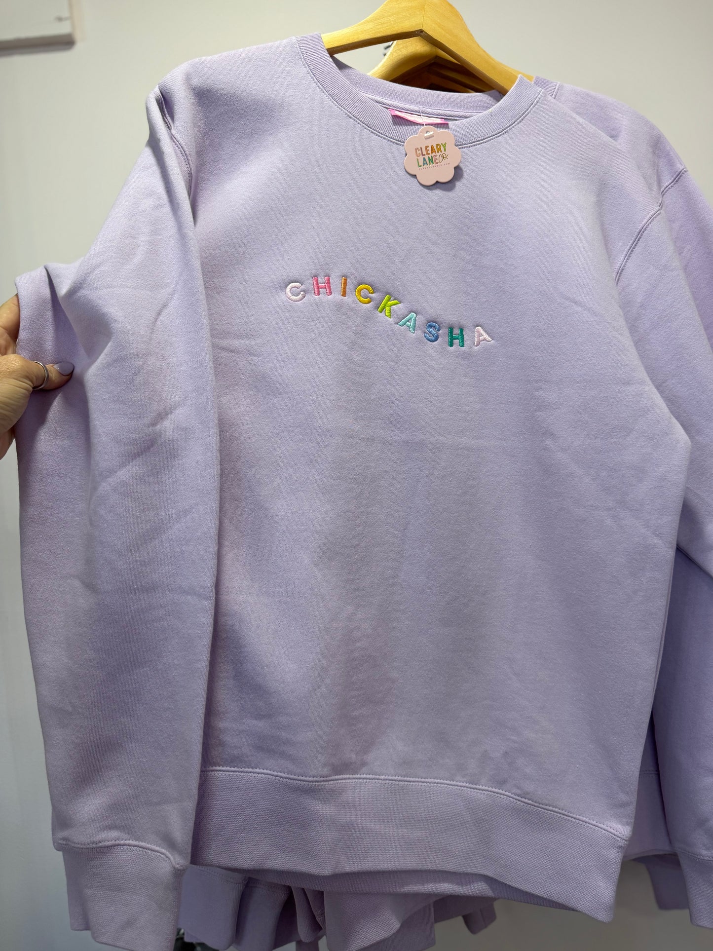 Lavender Rainbow Chickasha Sweatshirt