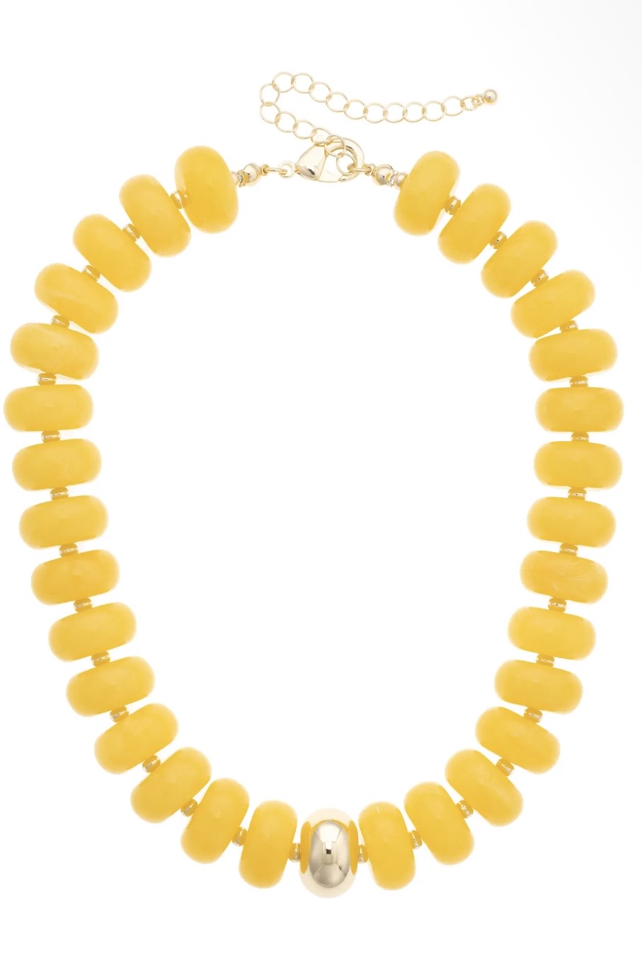 Yellow Bead Necklace