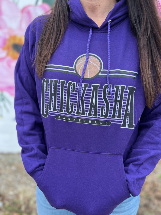 Purple Basketball Hoodie