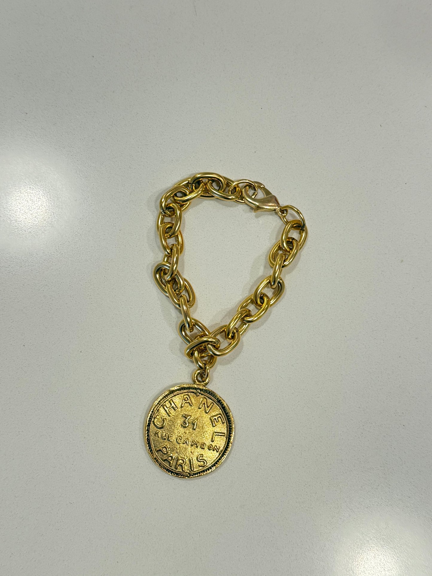 Gold Chanel Paris Bracelet