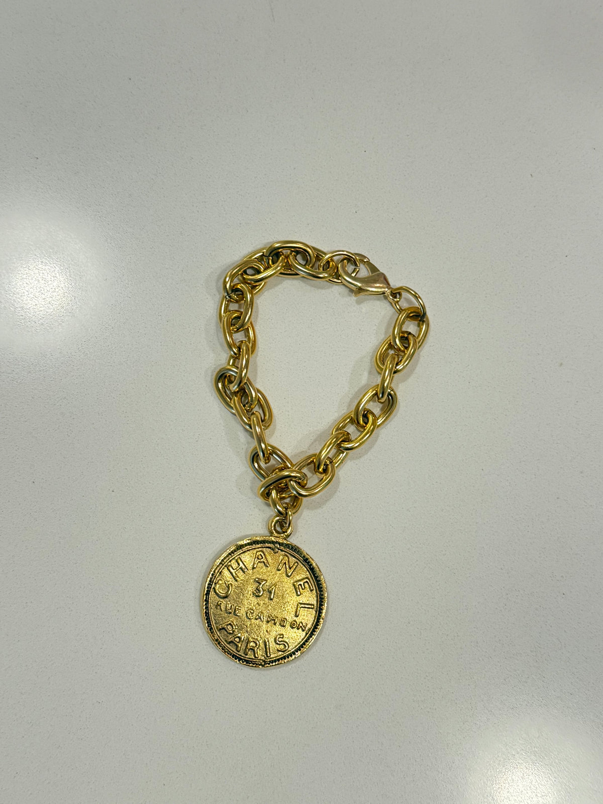 Gold Chanel Paris Bracelet