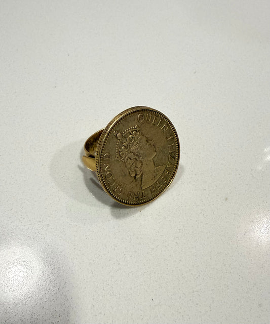 Gold Coin Ring