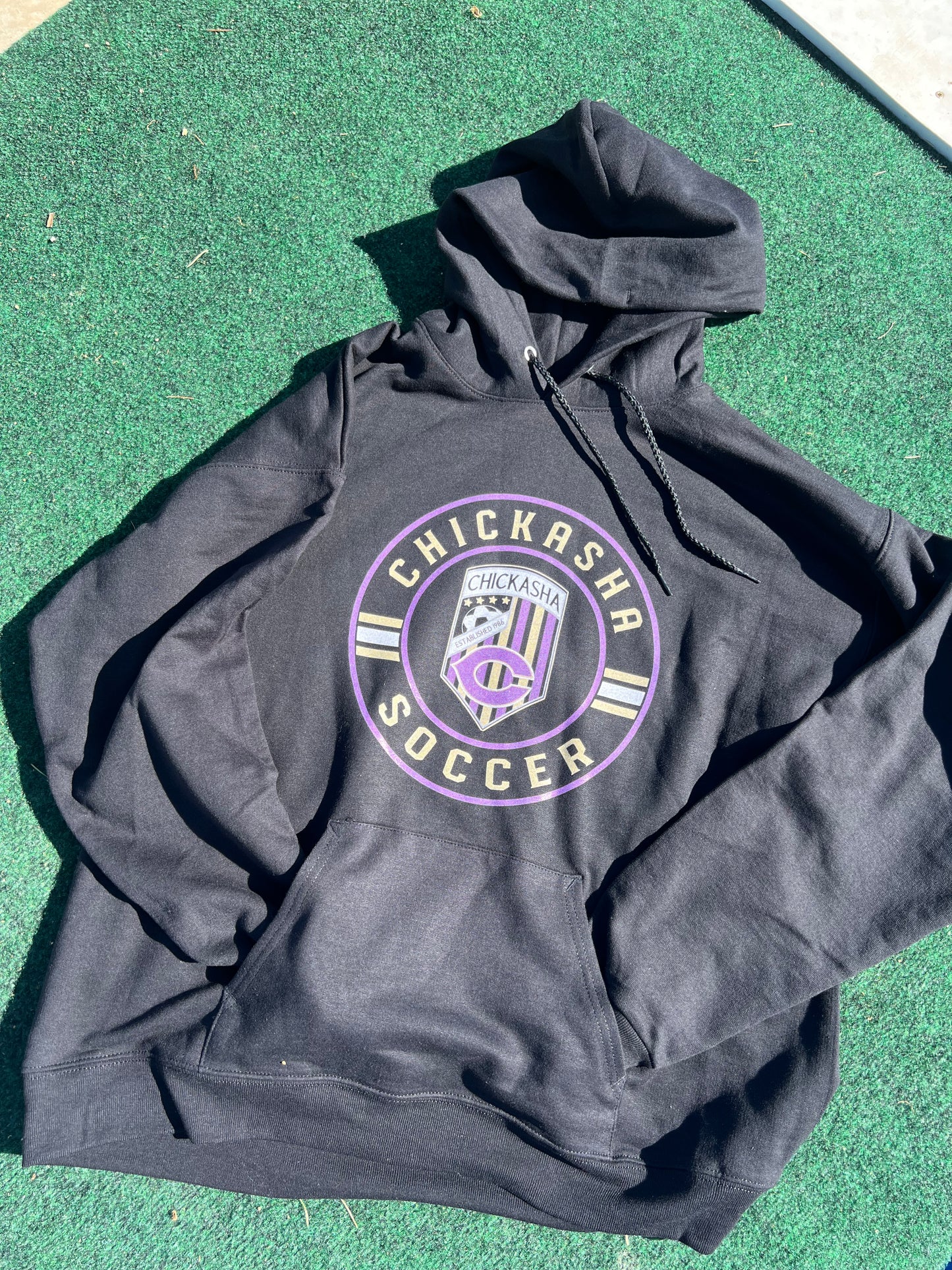 Black Soccer Hoodie