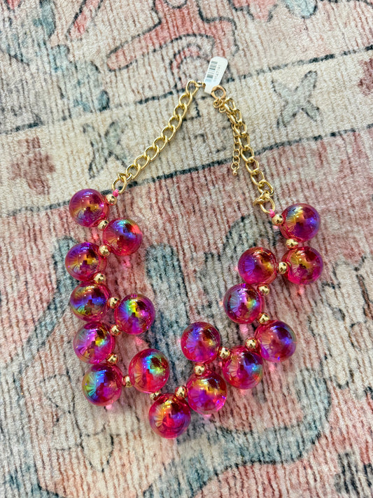 Pink Bubble Necklace