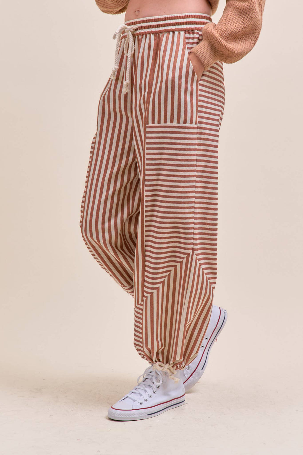 MIXED STRIPES PARACHUTE PANTS MP4366