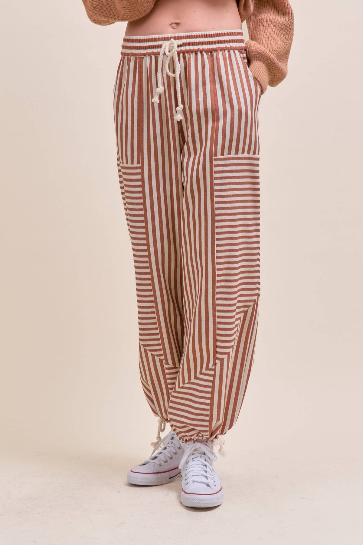 MIXED STRIPES PARACHUTE PANTS MP4366