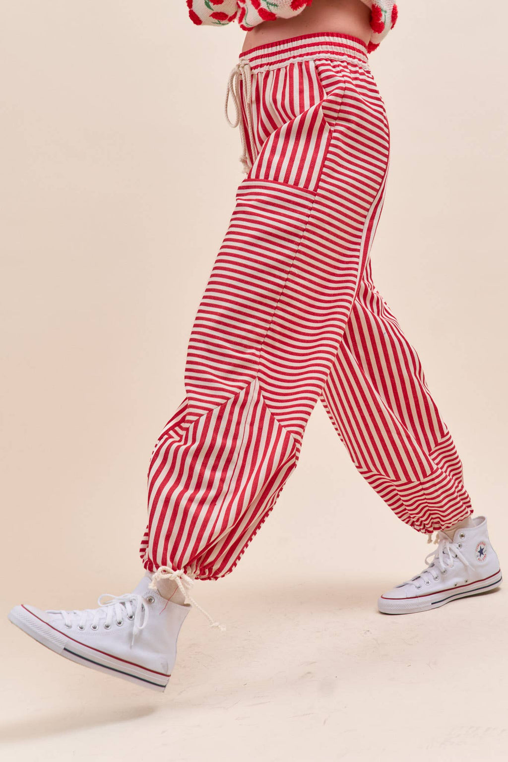 MIXED STRIPES PARACHUTE PANTS MP4366