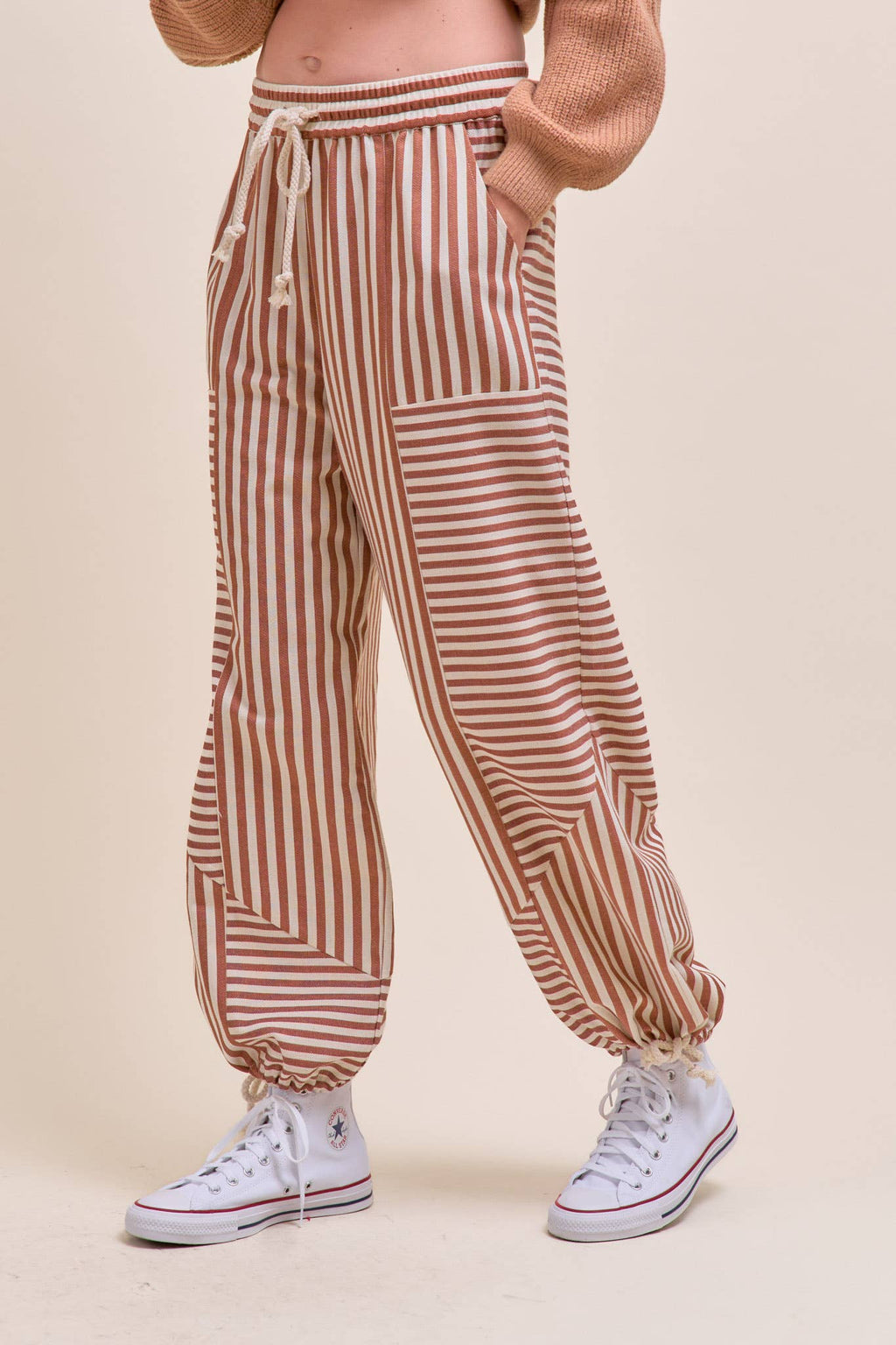MIXED STRIPES PARACHUTE PANTS MP4366