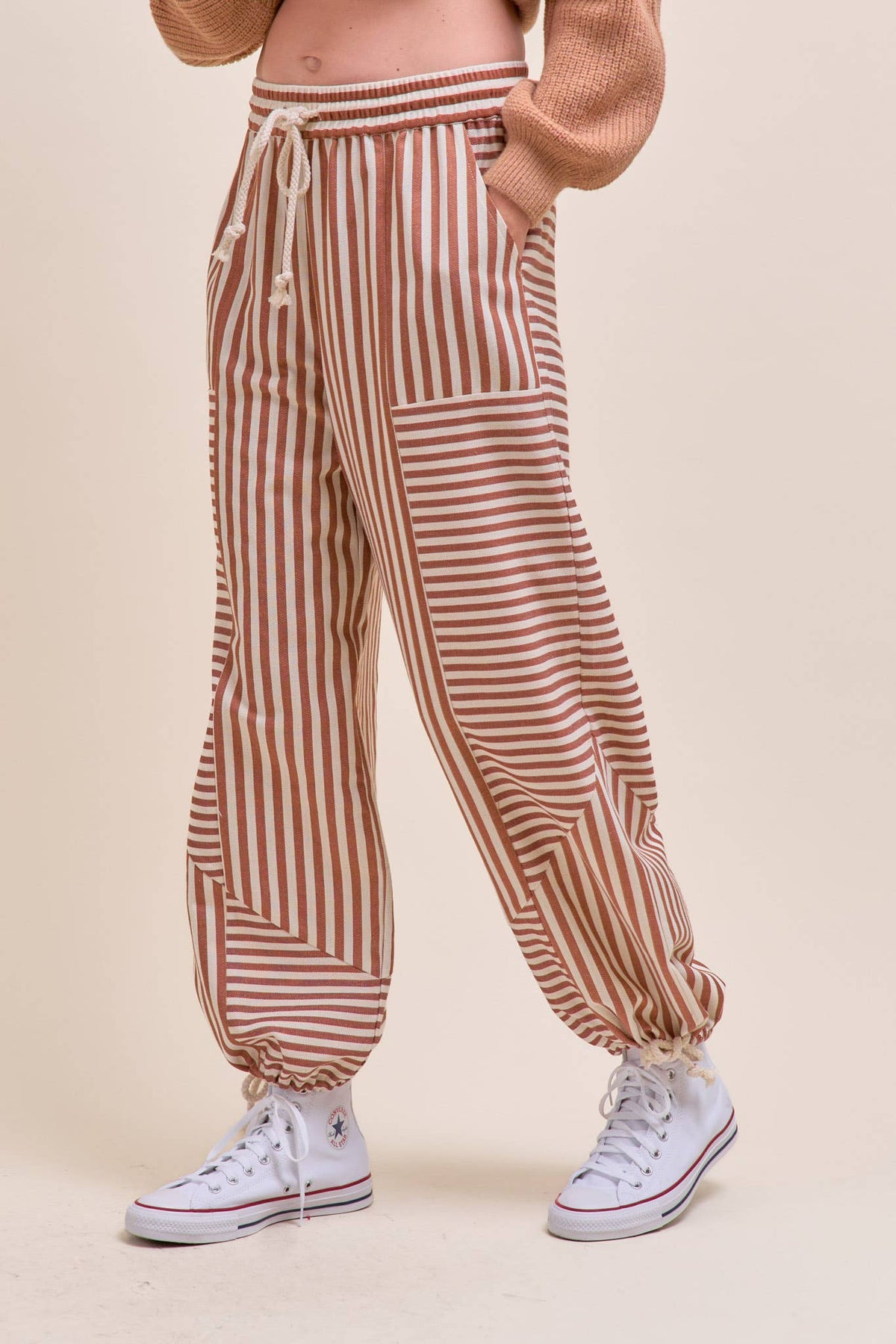 MIXED STRIPES PARACHUTE PANTS MP4366