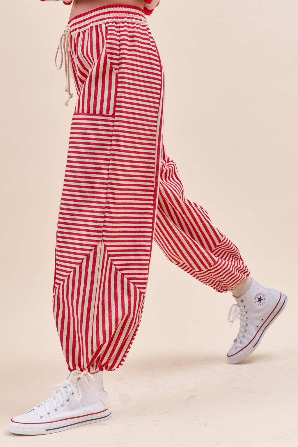 MIXED STRIPES PARACHUTE PANTS MP4366